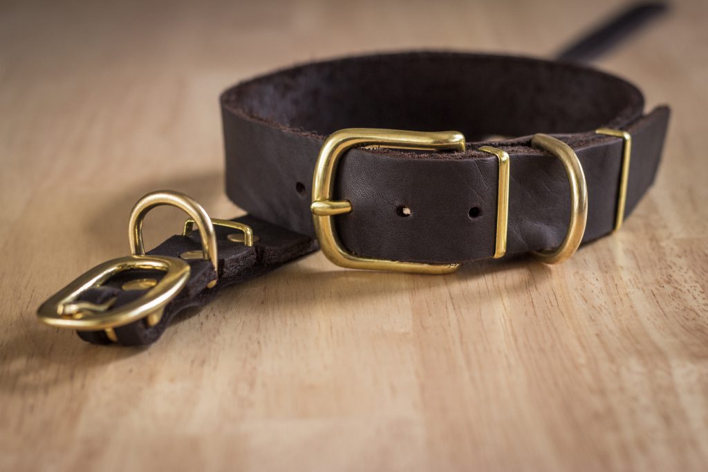 Hundehalsband Leder – glatt